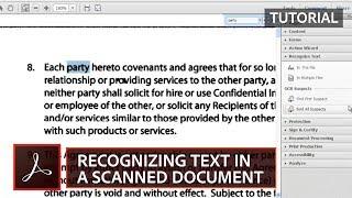 Recognizing Text in Scanned PDF Documents | Acrobat X Tips & Tricks | Adobe Acrobat