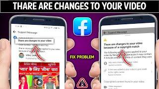 Facebook there are changes to your video problem solution || There are changes to your video fb ?