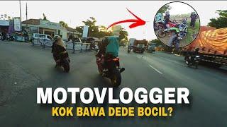 NYORIDE BARENG NINJA 250 FI Tapi sayang bawa Dede bocil | MOTOVLOG PEMULA