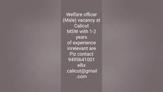 #MSW# JOB OPPORTUNITY#may 2021 check description for details