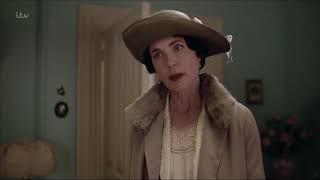 Downton Abbey - Mrs. Hughes trying on Cora's clothes