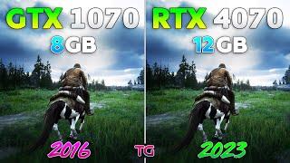 GTX 1070 vs RTX 4070 - Test in 10 Games
