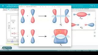 ALEKS - Drawing the MO energy diagram for a Period 2 homodiatom