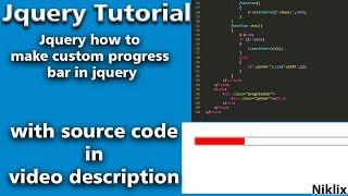 Jquery Custom Progress Bar | How to make jquery progress bar | Jquery Progress Bar | Set Interval