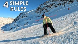 4 SIMPLE RULES TO FOLLOW (BEGINNER SNOWBOARD TIPS)