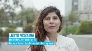 VU Testimonial – Liseth, English for Academic Purposes/Master of Community Development, Colombia