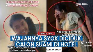 Wajah Wanita ini Syok Hampir Pingsan Diciduk Calon Suami di Hotel Bareng Pria Lain