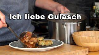 Mein Lieblings Gulasch - Die gebratenen Knödel sind der Hammer