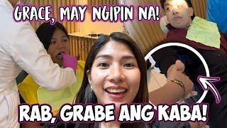 GRABE ANG KABA NI RAB! GRACE, MAY NGIPIN NA! | Jacq Tapia