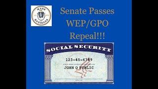 US Senate passes WEP/GPO Repeal