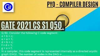 GATE 2021 CS SET1 Q50. Consider the following C code segment: [COMPILER][SOLVED!]