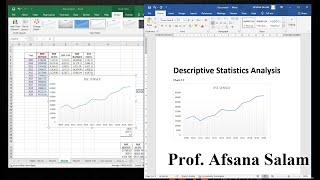 Descriptive Statistic Analysis using MS Excel