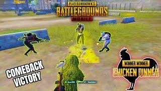 PUBG MOBILE | Comeback Victory Chicken Dinner Intense Match