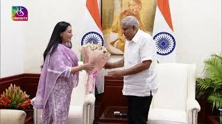 Lok Sabha MP Diya Kumari calls on Vice President Jagdeep Dhankhar