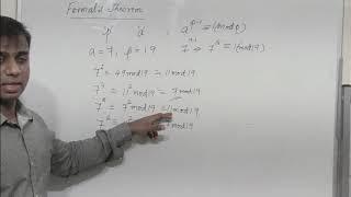 Fermat's Theorem - Explanation with example