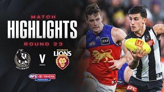 Collingwood v Brisbane Lions Highlights | Round 23, 2024 | AFL