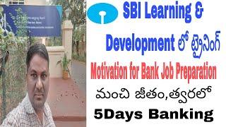 My training at SBI Staff learning center West maredpally,Secunderbad