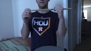 How to hold left hand traditional grip for marching snare drum