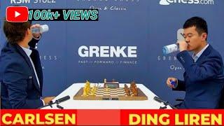Magnus Carlsen (2823) vs Ding Liren (2818) || GRENKE Chess Classic and Open 2024-R3