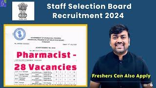 Recruitment for Pharmacists under Staff Selection Board - 28 vacancies at AP || Pharmacist Jobs TATA