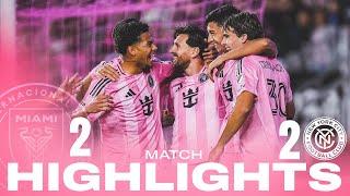 HIGHLIGHTS: Inter Miami CF 2-2 New York City | Messi two assists | MLS