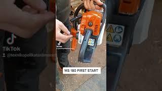 Vadonatúj STIHL MS 180 első indítás!!! #stihlláncfűrész #stihl