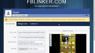 fblinker.com facebook me shere kese kare full size me in hindiTechnical Guruji video £1