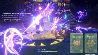 Battlefront Misty Dungeon Event Ending - Shield & Elemental Trial Gameplay Genshin Impact