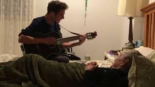 Playing the guitar to my 95 year old great grandma