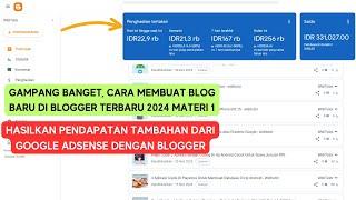 Gampang Banget, Cara Membuat Blog Baru di Blogger Terbaru 2024 Materi 1