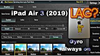 iPad mini 5 (bigger version) test gameplay | is there any lag in new update | pubg | ipad air 3