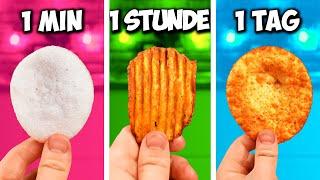 1 Minute vs. 1 Stunde vs. 1 Tag Kartoffelchips von VANZAI