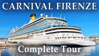 CARNIVAL FIRENZE / COSTA FIRENZE - 2022 Complete Tour -  4K - Costa Crociere