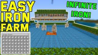 EASY Iron Farm Minecraft Bedrock 1.20! (Bedrock/Mcpe/Ps4/Xbox)