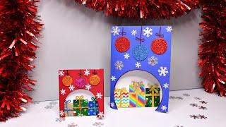 EASY DIY  Christmas Cards.Paper Christmas Craft