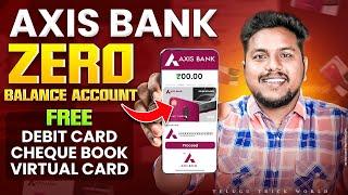 Axis Bank Zero Balance Account 2024 | Axis Bank Zero Balance Account Opening Online Telugu
