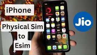 Jio eSIM Activation at Home || Jio SIM to Jio eSIM Conversion || EASY Steps for Any iPhone (Hindi)