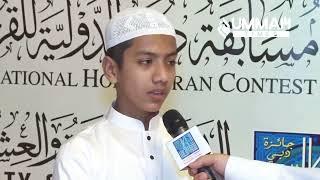 Arabic Interview of Hafez Saleh Ahmad Takrim after winning Dubai International Holy Quran Contest