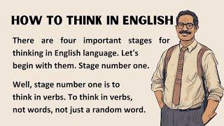 How To Think In English || How To Learn English || Amazing Lesson