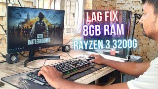 BGMI Lag Fix Settings For 8GB RAM and Ryzen 3 3200G Processor PC