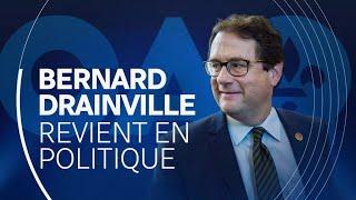 L’animateur Bernard Drainville fait un retour en politique