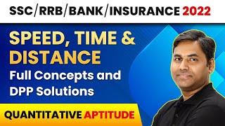 Speed, Time & Distance- Full Concept & DPP Solutions| Quantitative Aptitude| Banking, SSC & RRB Exam