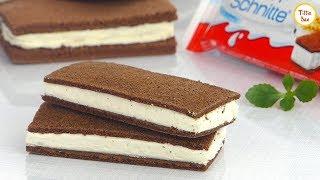 Homemade Kinder Milk Slice Recipe for kids by Tiffin Box | Kinder Milchschnitte Rezept selbst machen