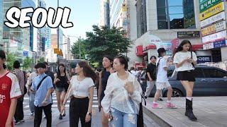 Hongdae Street Walking tour. Seoul City Korea 4k City Tour