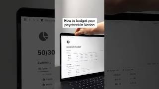 How to budget your paycheck in Notion #budget #budgetbypaycheck #budgetfriendly #notiontemplate