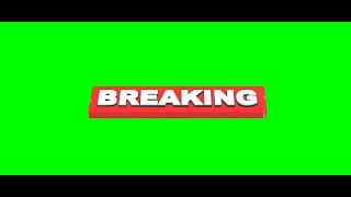 Breaking News Green Screen Templates | No Copyrights | Arish's Films