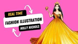 Real Time Fashion Illustration by Holly Nichols