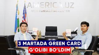 UCH MARTADA GREEN CARD O'YNAB YUTDIM!