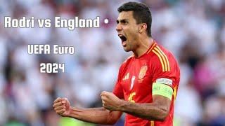 Rodri vs England - Euro 2024 • Rightful Ballon D'or winner • Highlights • HD