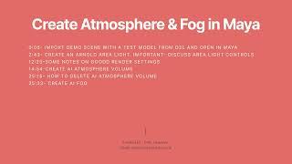 3D Intro: Create Atmosphere & Fog in Maya